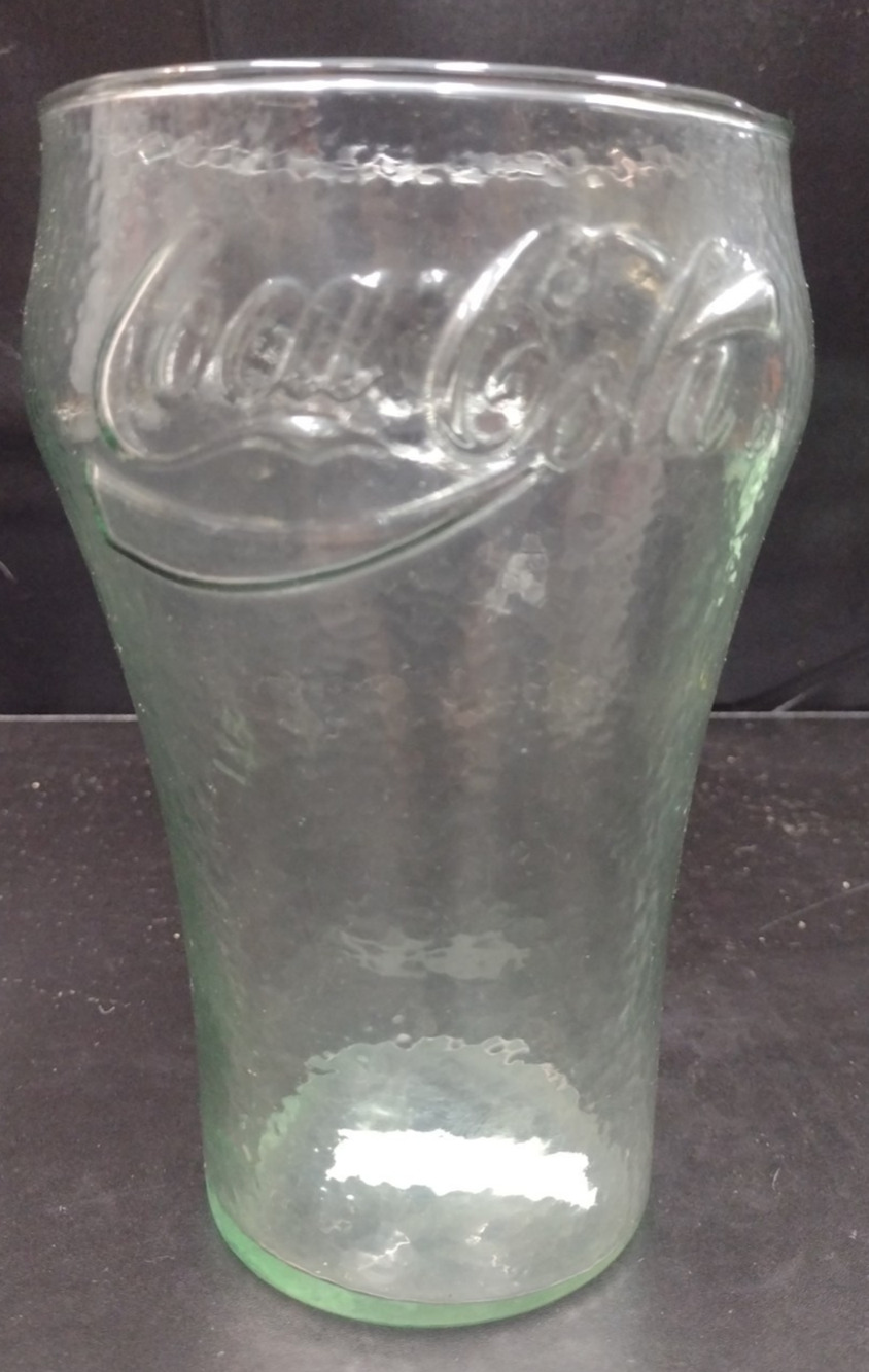 Coca-Cola Clear Large Glass Cup Oversized with Coke logo